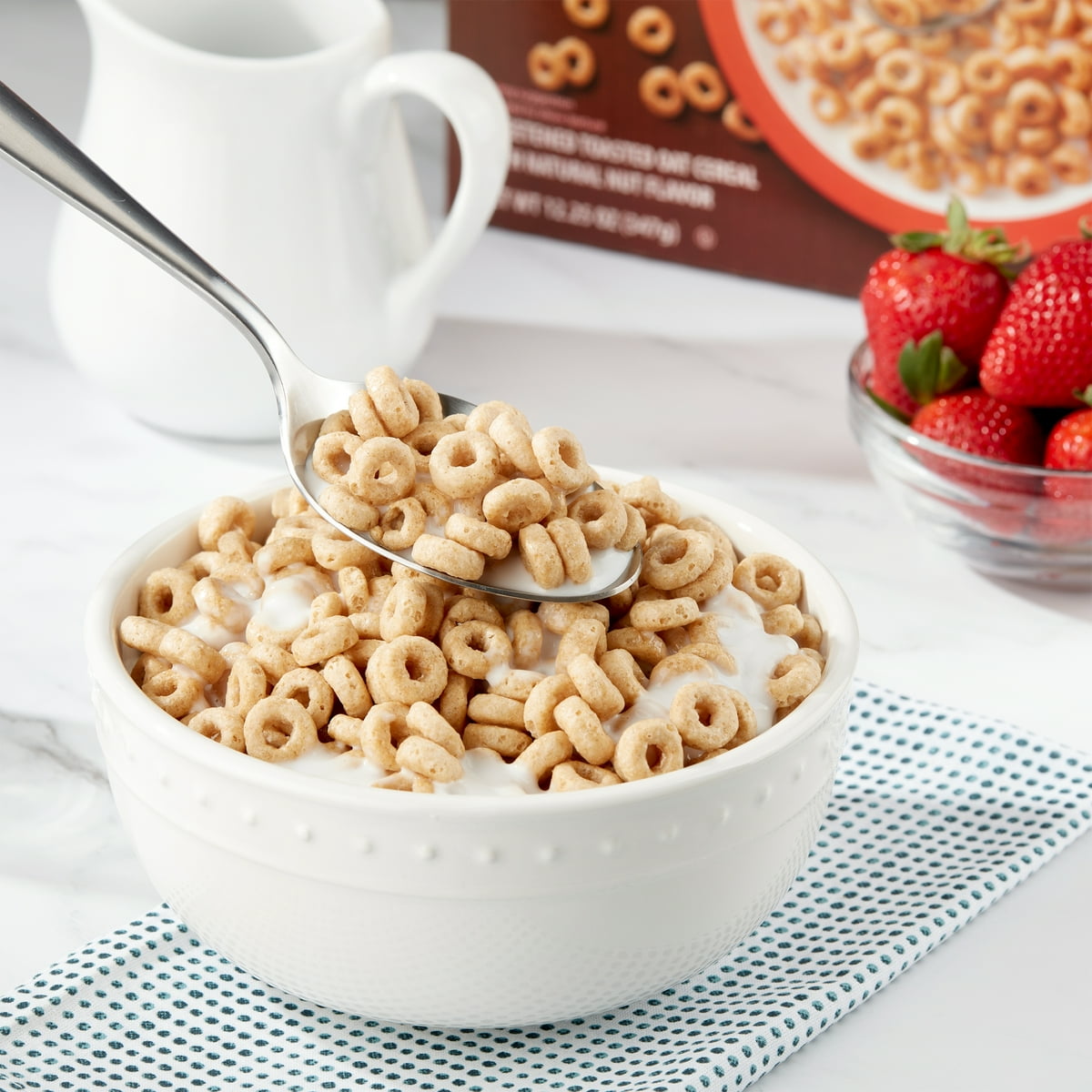 미국직구 Great Value Honey 견과 347g / Great Value Honey Nut O's Oat Breakfast Cereal, 347g, 1 C 2