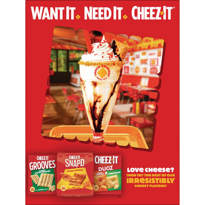 미국직구 치즈잇 Original Baked Snack Crackers, Lunch Snacks, 21 oz