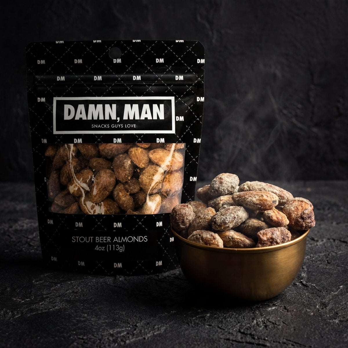 미국직구 Damn Man Stout 견과 / Damn Man Stout Beer Almonds Gourmet Bar Snacks Kettle Cooked Crun 4
