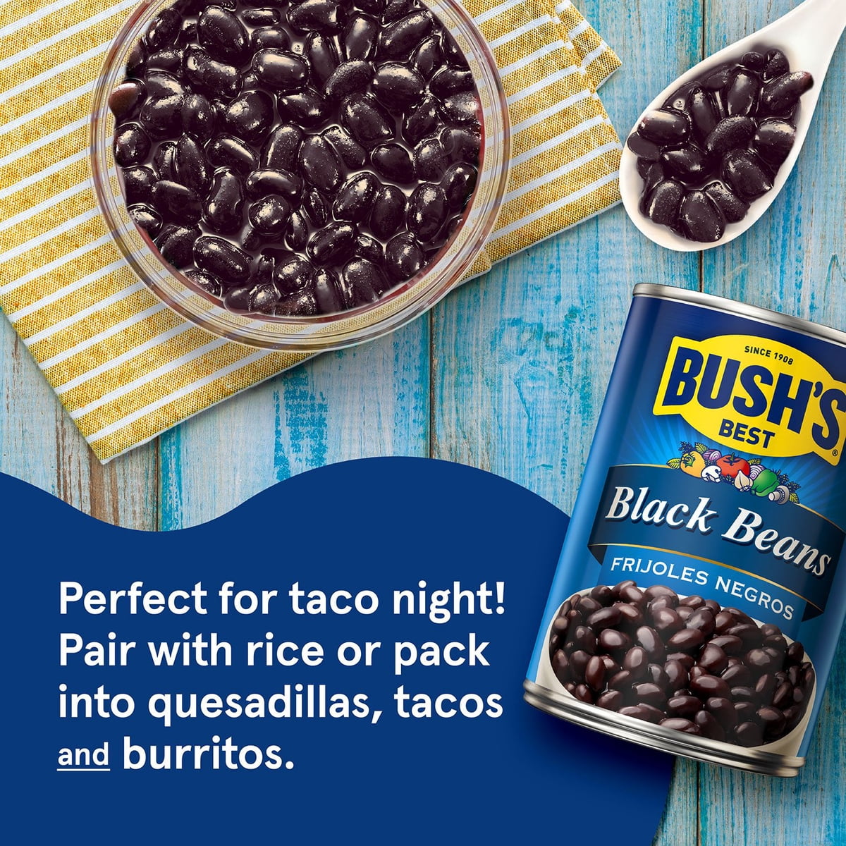 미국직구 Bush's Black Beans 425g / Bush's Black Beans 425g, 6 pk. 4