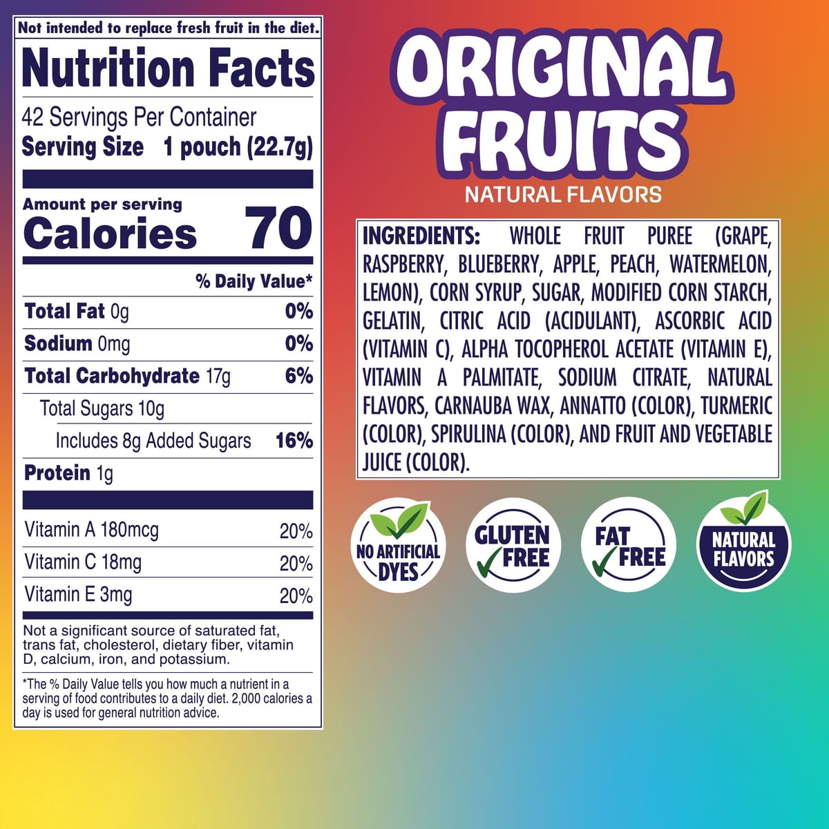 미국직구 Welch's Juicefuls Fusions 23g / Welch's Juicefuls Fusions Fruit Snacks, 23g, 42 pk. 2