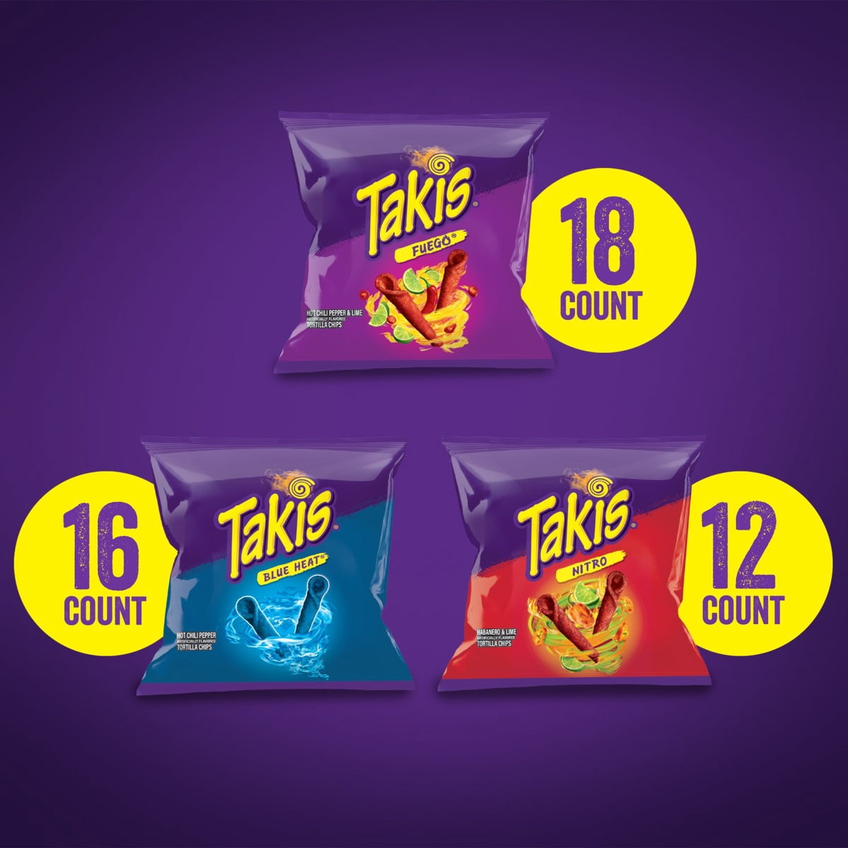 미국직구 Takis 28g / Takis Variety Pack Rolled Tortilla Chips, 28g, 46 pk. 3