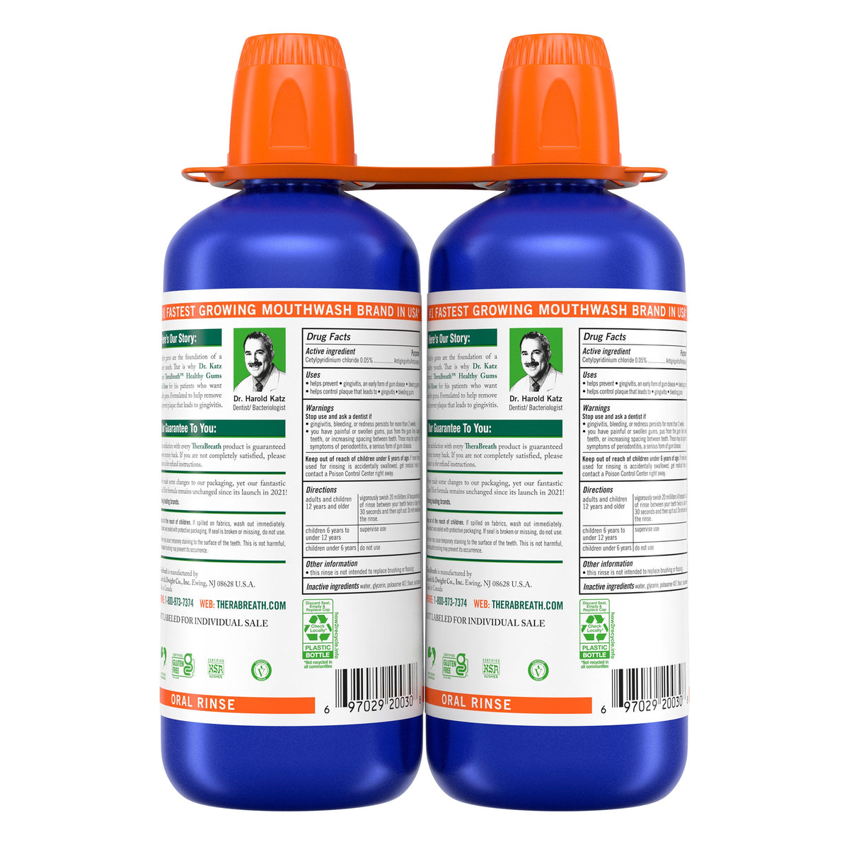 미국직구 TheraBreath Healthy Gums 1.0L 2팩 / TheraBreath Healthy Gums Oral Rinse, 1.0L, 2-pack 2