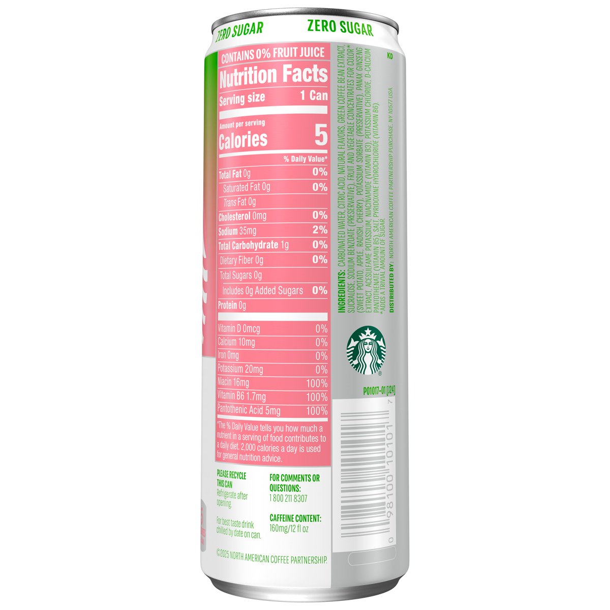 미국직구 Starbucks Iced Energy 355ml 2팩 / Starbucks Iced Energy Watermelon Twist 355ml Can, 2  3