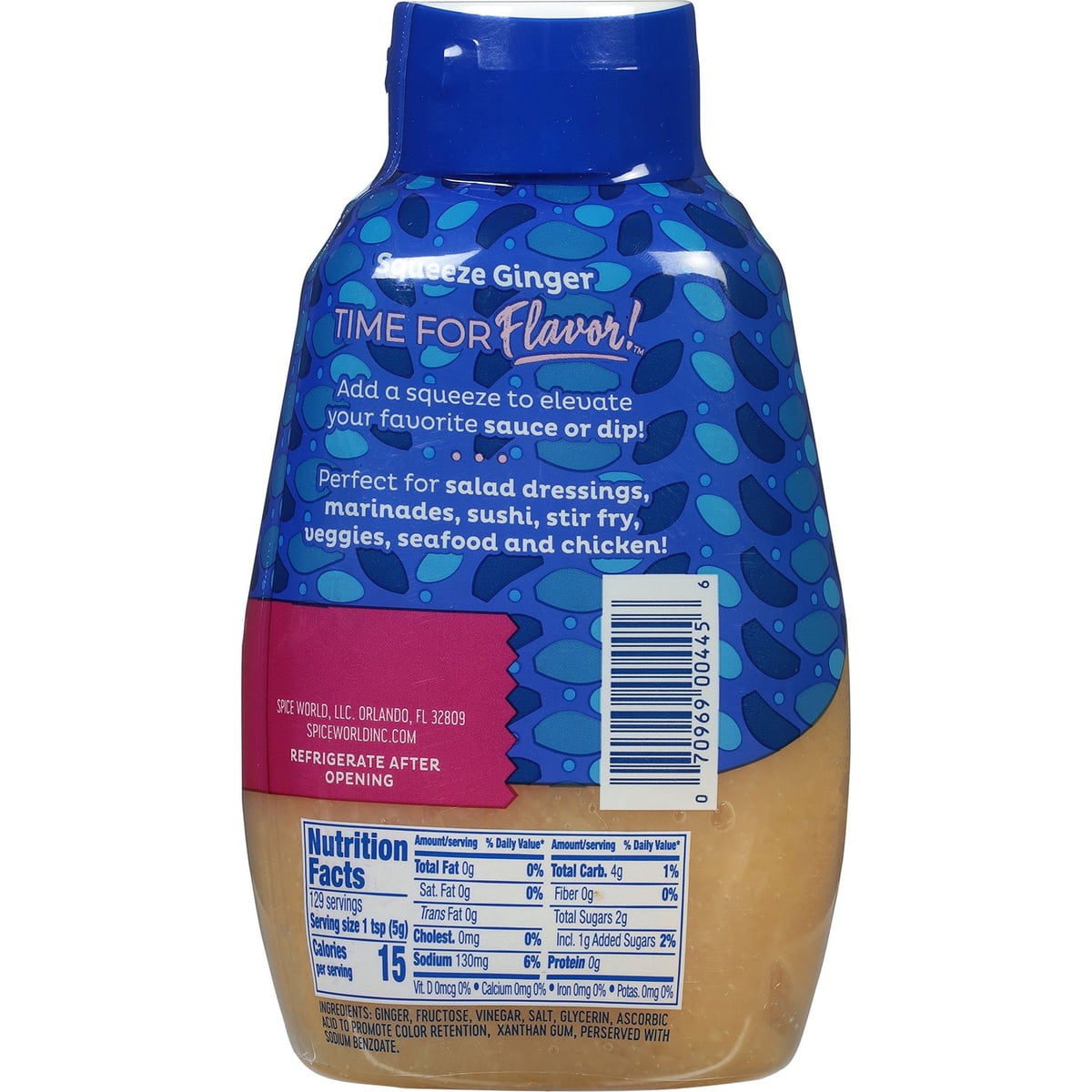 미국직구 Spice World Squeeze 645g / Spice World Squeeze Minced Ginger Seasoning 645g 3