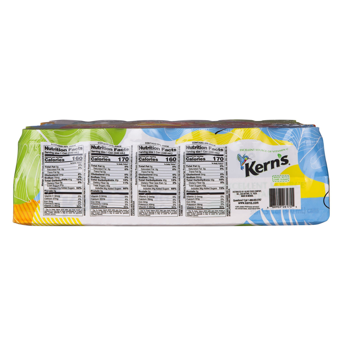 미국직구 Kern's Nectar, Variety Pack, 11.5 fl oz, 30 ct