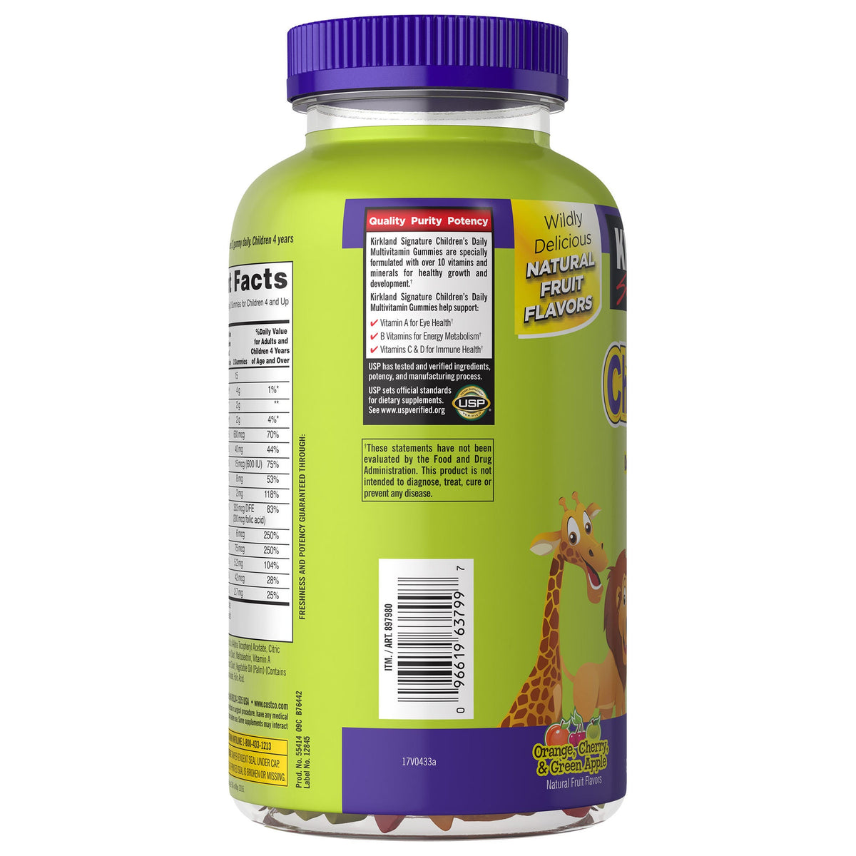 미국직구 커클랜드 종합비타민 Kirkland Signature Children's Multivitamin, 320 Gummies
