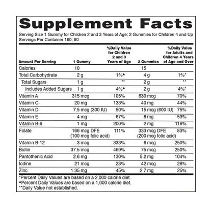 미국직구 커클랜드 종합비타민 Kirkland Signature Children's Multivitamin, 320 Gummies
