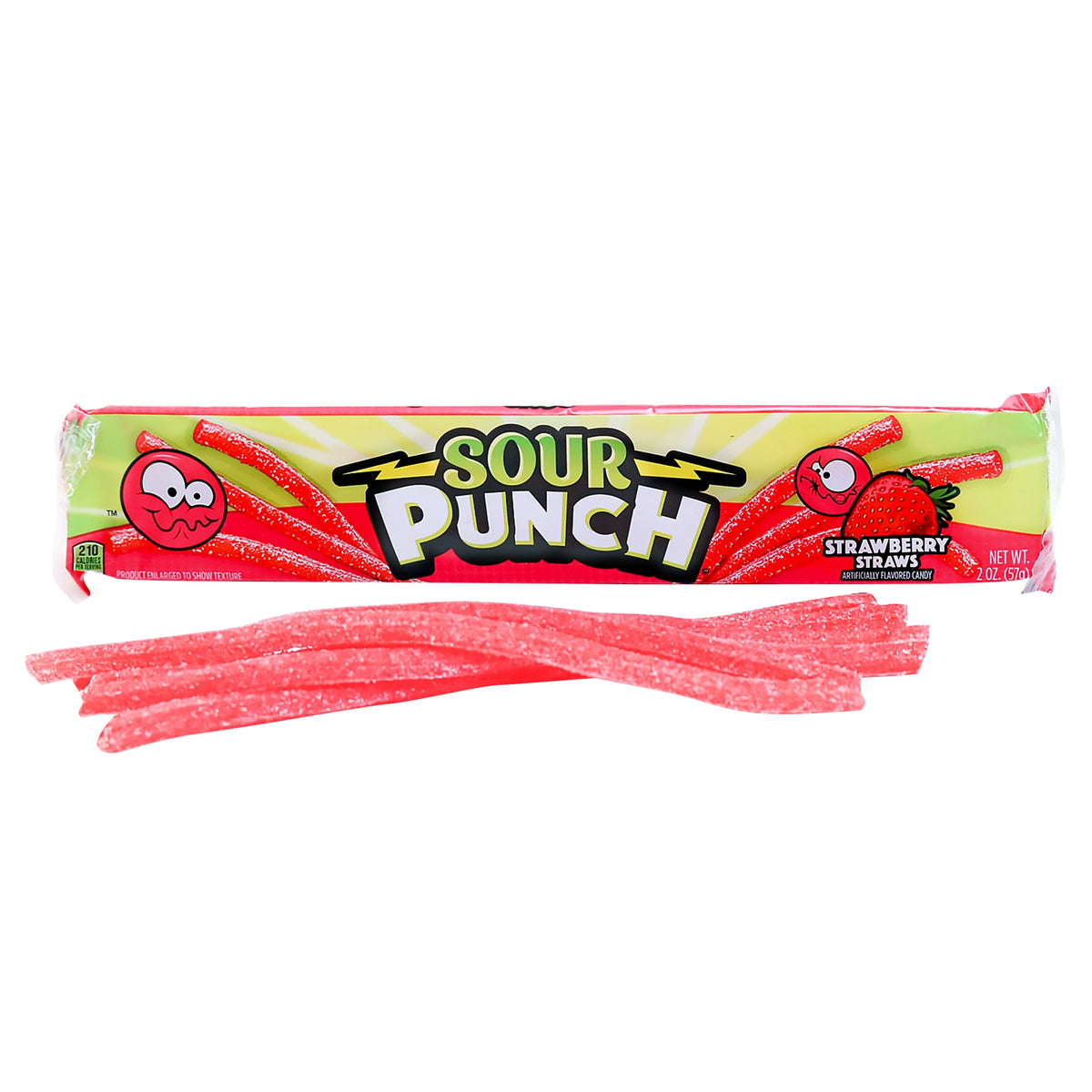 미국직구 Sour Punch Straws, Strawberry, 2 oz, 24 ct