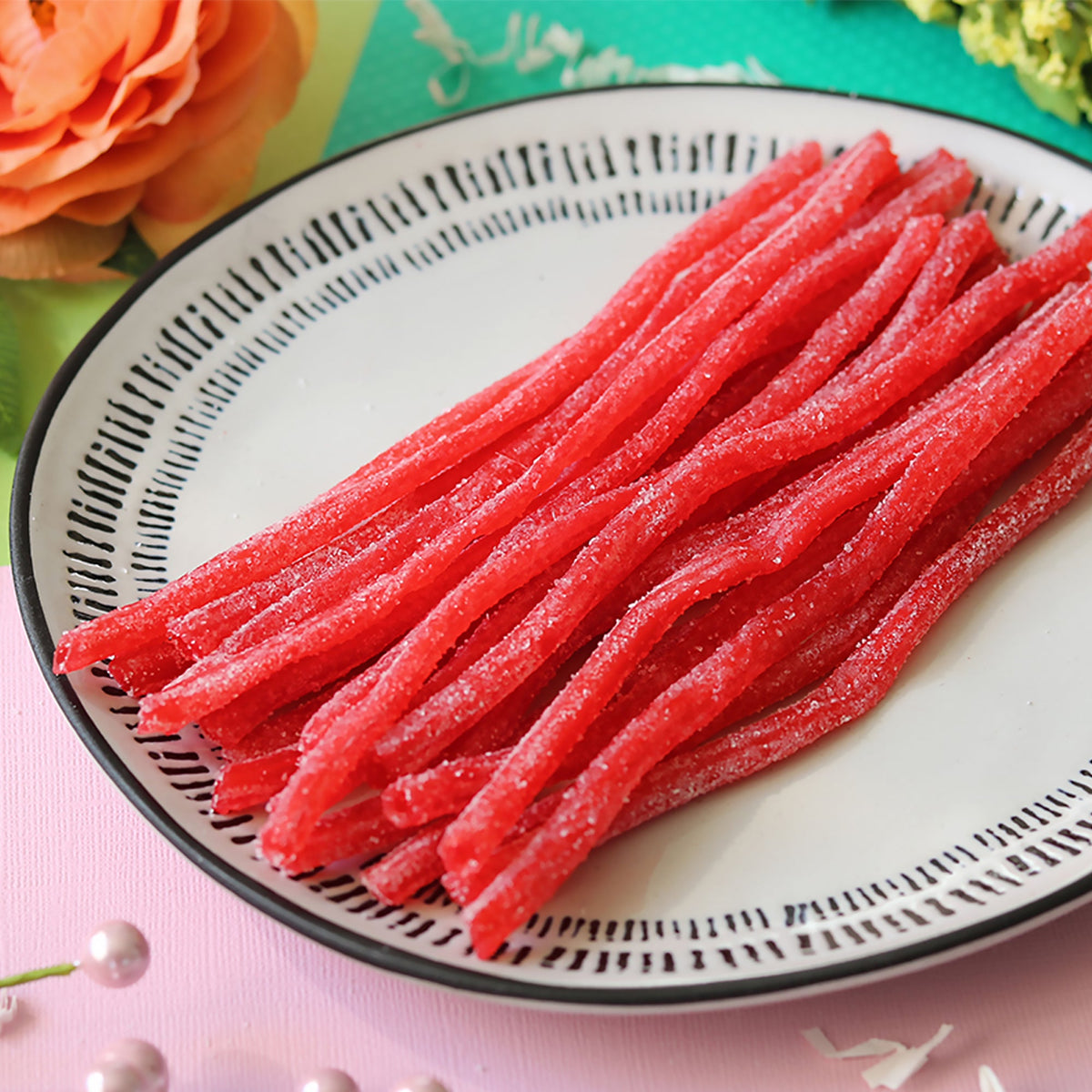 미국직구 Sour Punch Straws, Strawberry, 2 oz, 24 ct