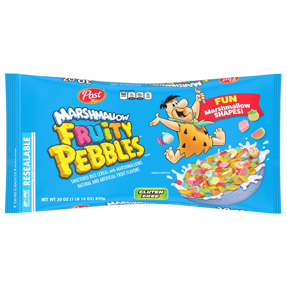 미국직구 후르티 페블스 Marshmallow Gluten Free Breakfast Cereal, 30 oz Bag