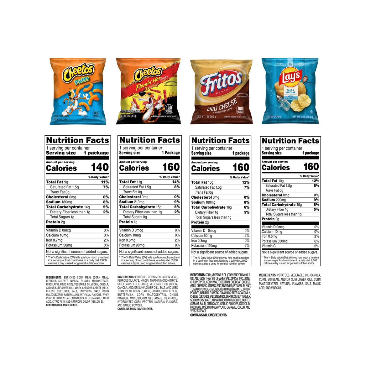 미국직구 Frito-Lay Bold Flavor / Frito-Lay Bold Flavor Mix Variety Pack Chips, 50 pk. 3