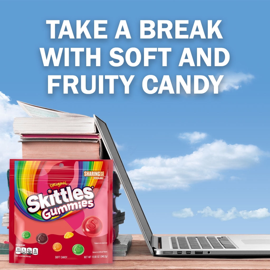 미국직구 스키틀즈 Gummies Original Gummy Candy, Sharing Size, 12 oz