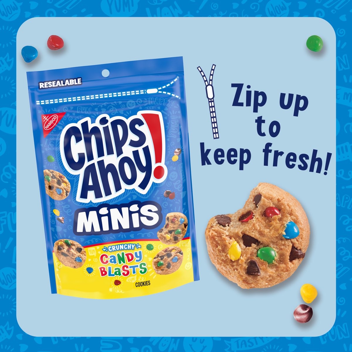 미국직구 CHIPS AHOY Minis 초콜릿 198g / CHIPS AHOY! Minis Candy Blasts Fudgy Chocolate Chip Cooki 3