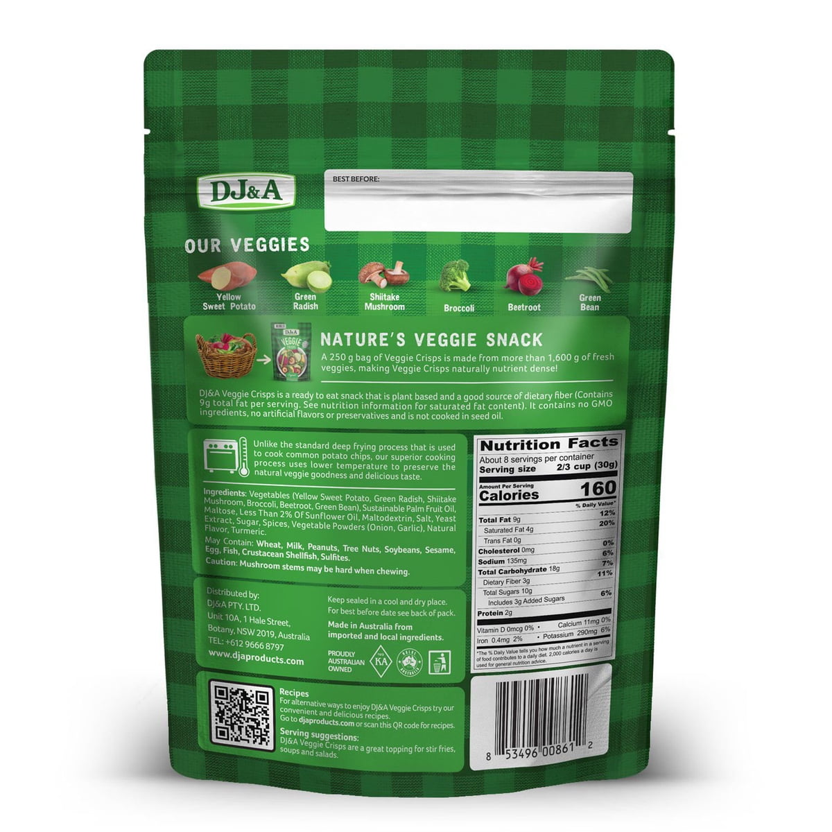 미국직구 DJ&A Veggie Crisps 249g / DJ&A Veggie Crisps Original, 249g 3