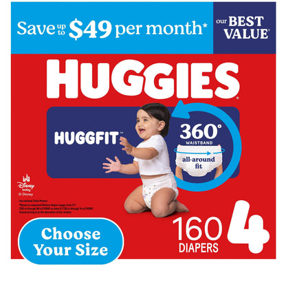 미국직구 하기스 리틀무버스 허그핏 360 기저귀 / Huggies Little Movers HuggFit 360 Diapers