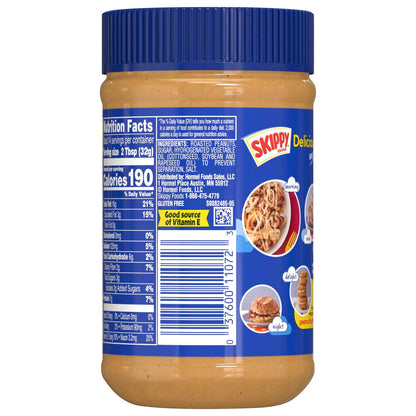 미국직구 스키피 SUPER CHUNK Peanut Butter, 7 g Protein Per Serving, Shelf-Stable, 16.3 oz Plastic Jar