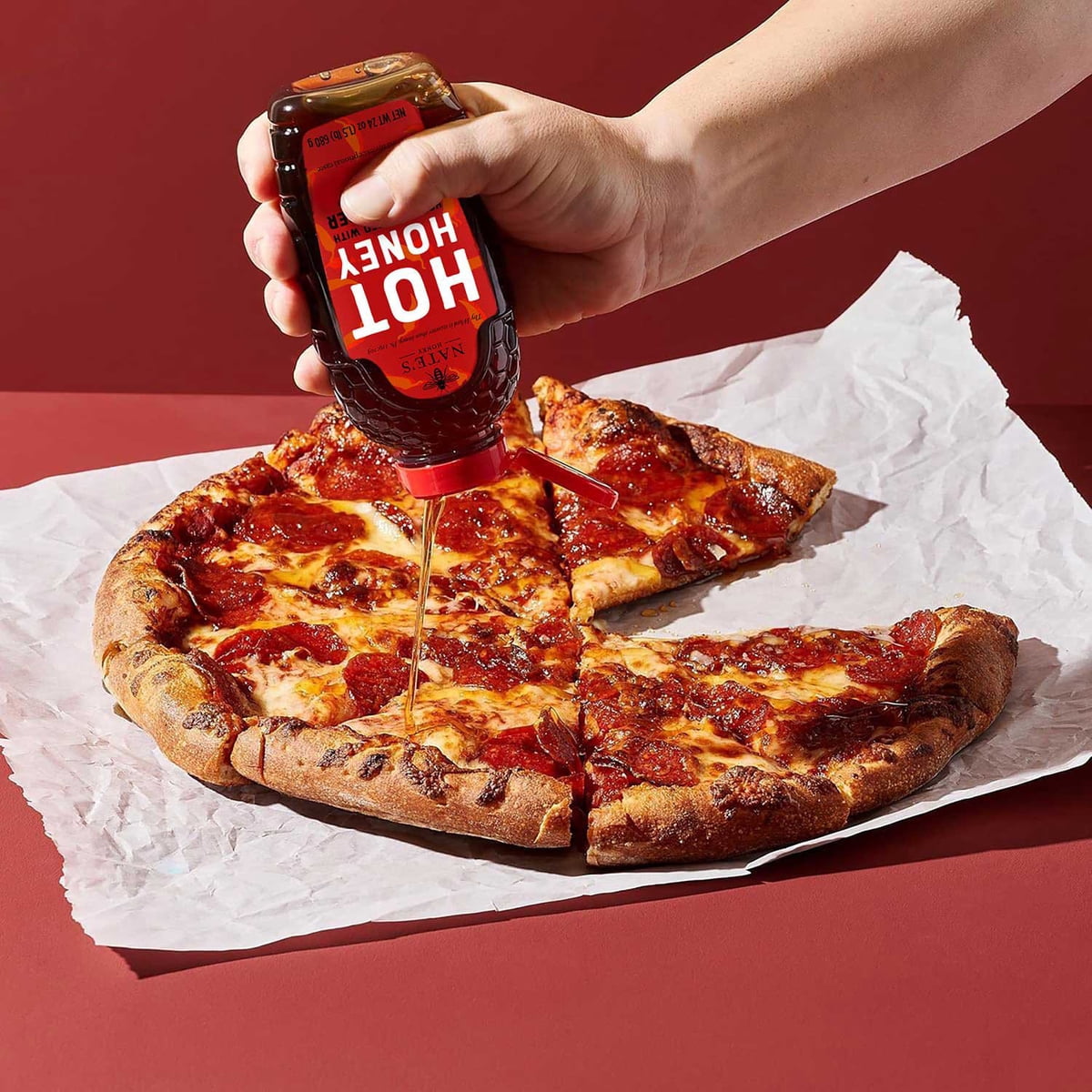 미국직구 Nate's Honey 100% 680g / Nate's Honey 100% Pure Hot Honey with Habanero Chili Peppers 2