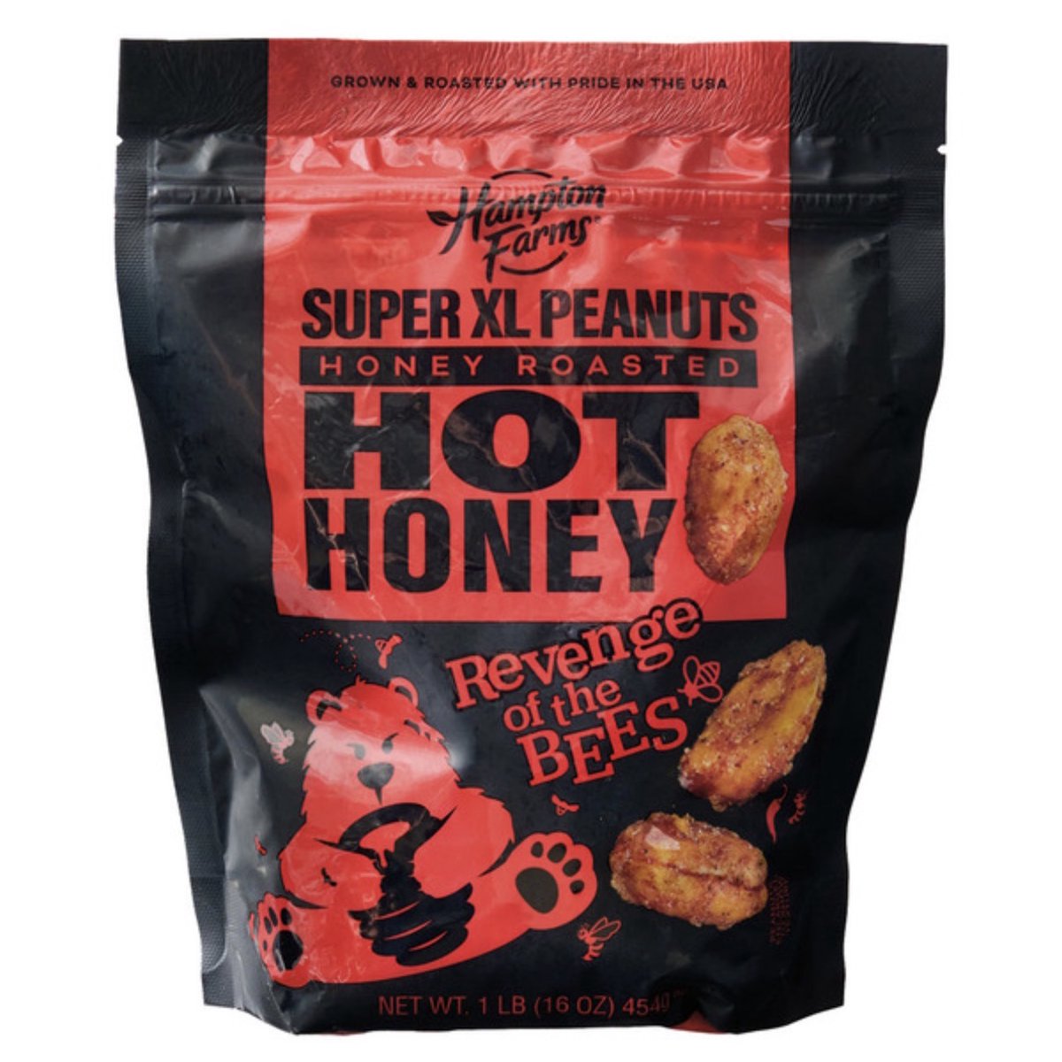 미국직구 Revenge of the 견과 454g 3팩 / Revenge of the Bees Super XL Hot Honey Virginia Peanuts S 2