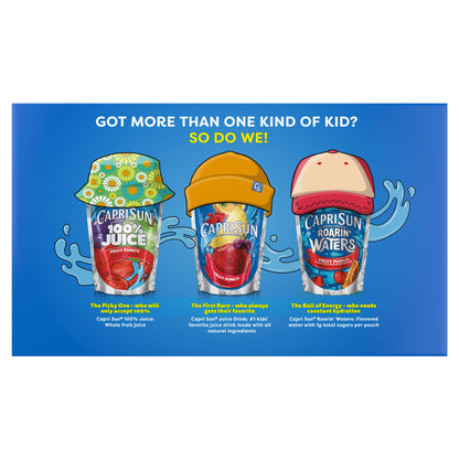 미국직구 카프리썬 Flavored with Other Natural Flavor Juice Drink Blend, 10 Pouches, for School Lunches and On-the-Go Hydration, Strawberry Kiwi, All Natural I