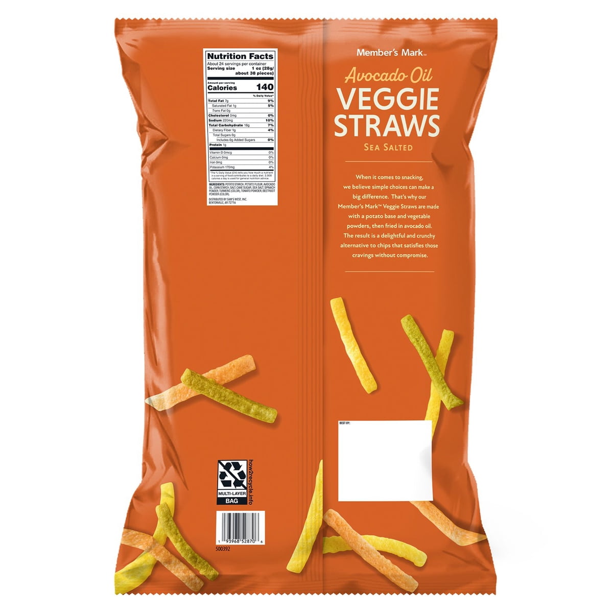 미국직구 멤버스마크 695ml [배송 7~12일] / Member's Mark Avocado Oil Veggie Straw Sea Salt, 695ml 4