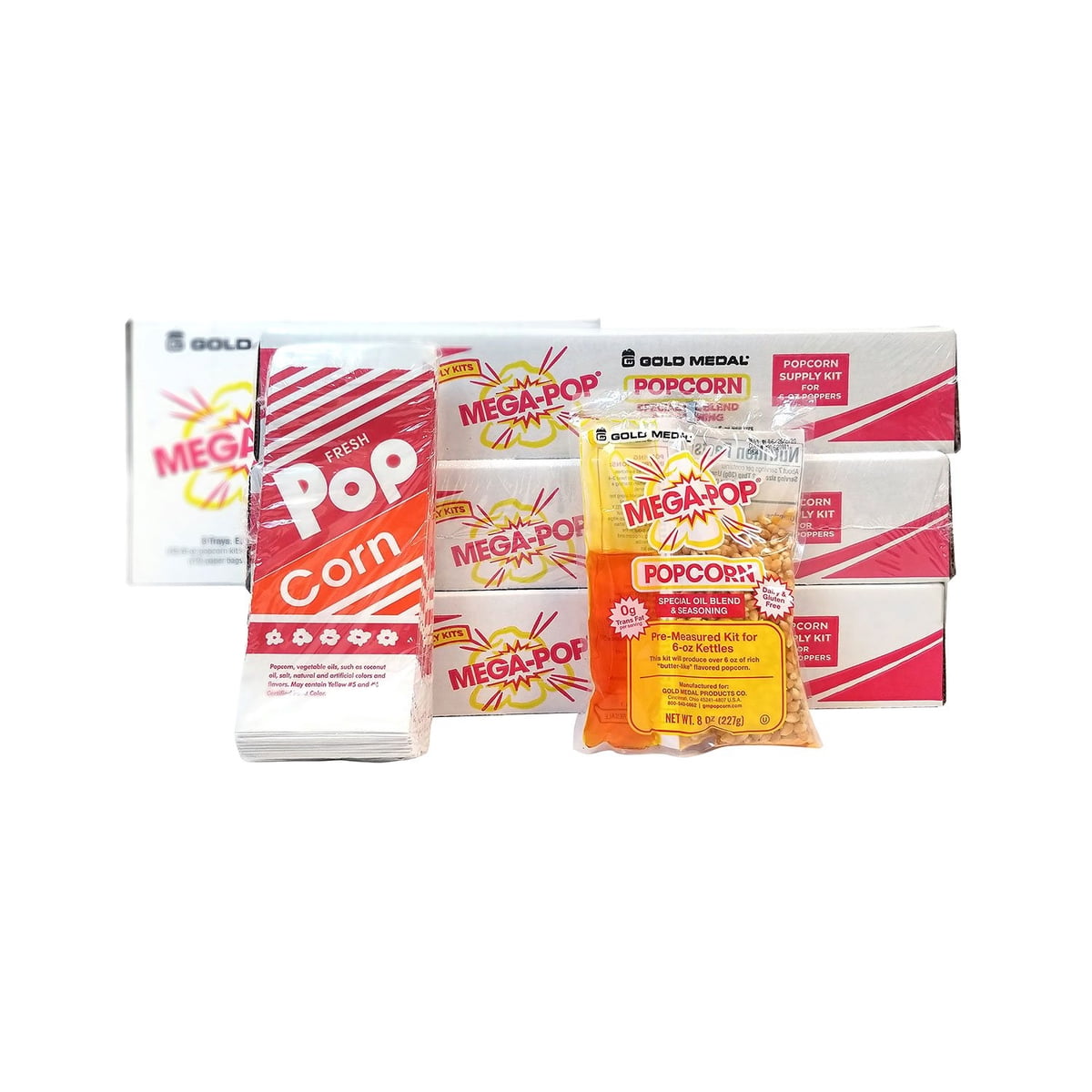 미국직구 Gold Medal Mega-Pop 170g / Gold Medal Mega-Pop All-In-One Popcorn Supply Kit for 170g 5