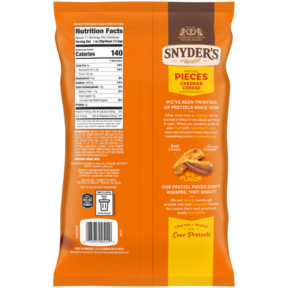 미국직구 스나이더스 of Hanover Cheddar Cheese Flavored Pretzel Pieces, 11.25 oz Bag
