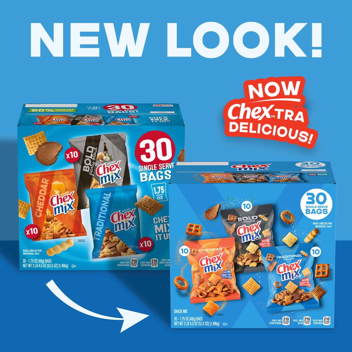 미국직구 Chex Mix Savory 50g / Chex Mix Savory Snack Mix Variety, 50g, 30 pk. 5