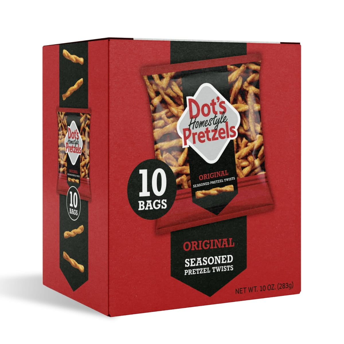 미국직구 닷츠 (4 pack)  Homestyle Pretzels Original Seasoned Pretzel Twists Bags, 1 oz (10 Count)