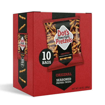 미국직구 닷츠 (4 pack)  Homestyle Pretzels Original Seasoned Pretzel Twists Bags, 1 oz (10 Count)