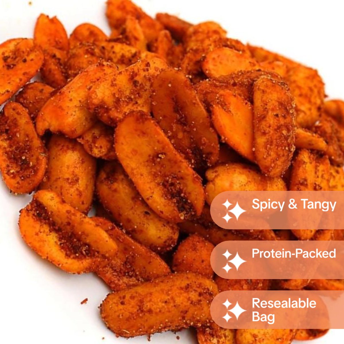 미국직구 EverSnax Chili Lemon 견과 / EverSnax Chili Lemon Roasted Peanuts Crunchy Hot & Tangy Sn 4