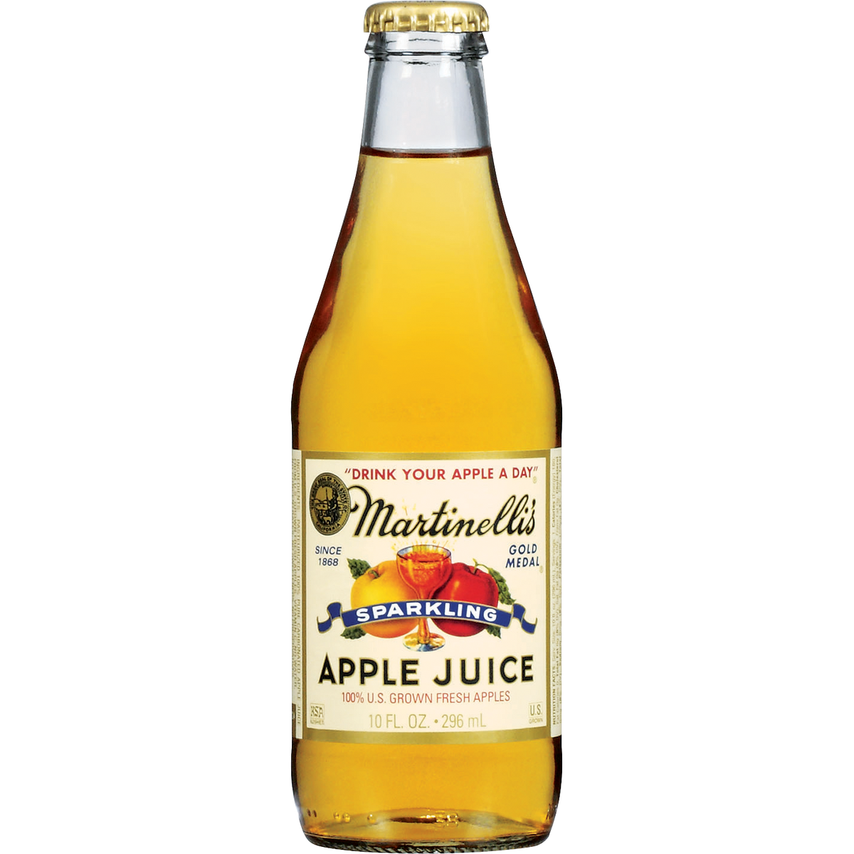 미국직구 Martinelli's Sparkling Apple Juice, 10 fl oz, 24 ct