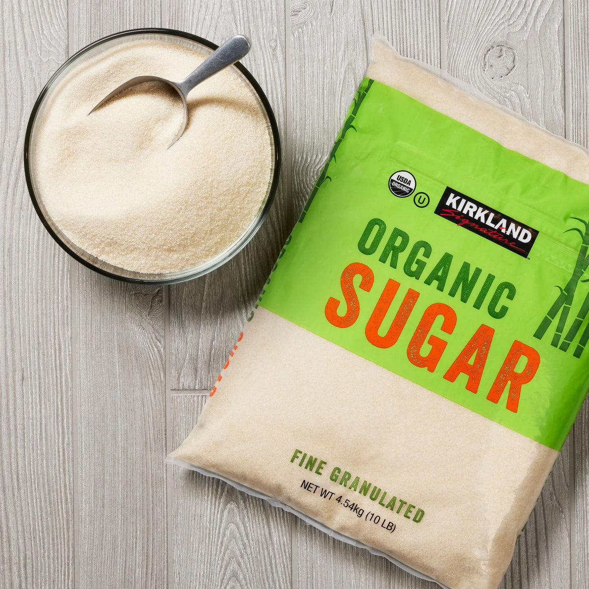 미국직구 Kirkland Signature Organic Sugar, Fine Granulated, 10 lbs