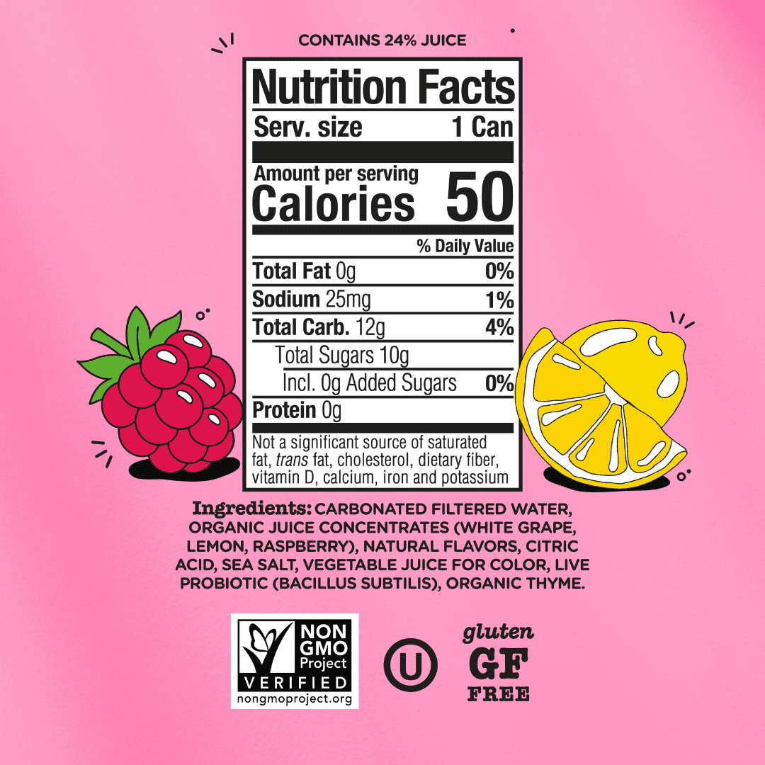미국직구 유산균 355ml 12팩 / (12 pack) Culture Pop Soda Raspberry Lemonade, Probiotic Soda, 355ml 2