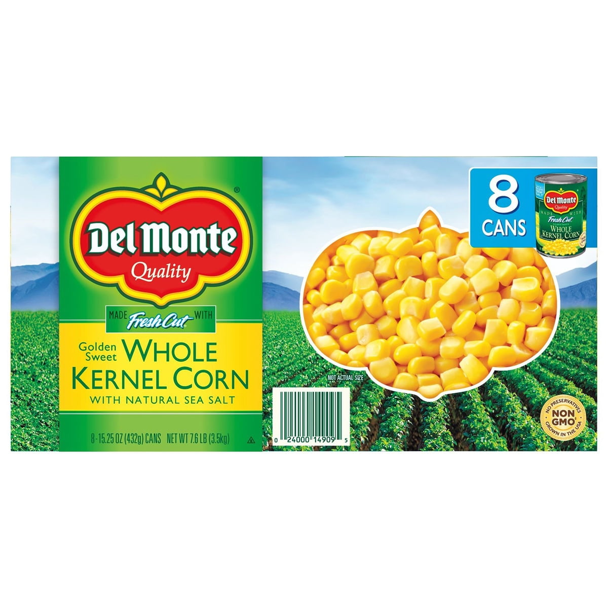 미국직구 Del Monte Golden 432g / Del Monte Golden Sweet Whole Kernel Corn, 432g, 8 pk. 3