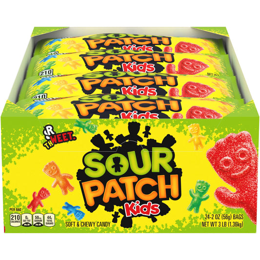 미국직구 SOUR PATCH KIDS 캔디 57g / SOUR PATCH KIDS Soft & Chewy Candy, 57g, 24 pk. 1