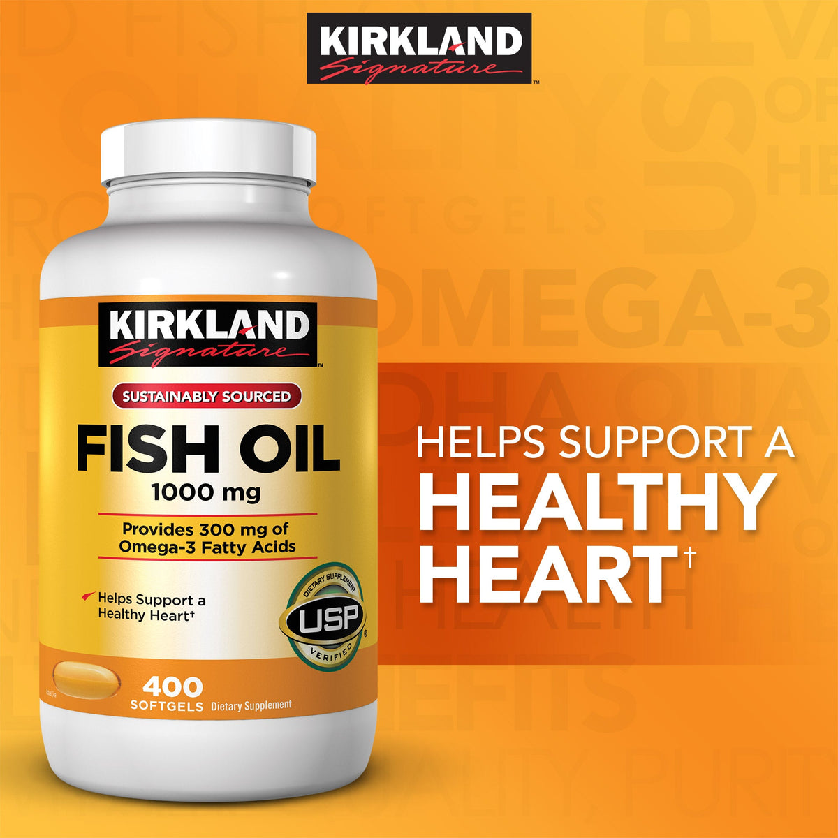 미국직구 커클랜드 오메가3 Kirkland Signature Fish Oil 1000 mg, 400 Softgels