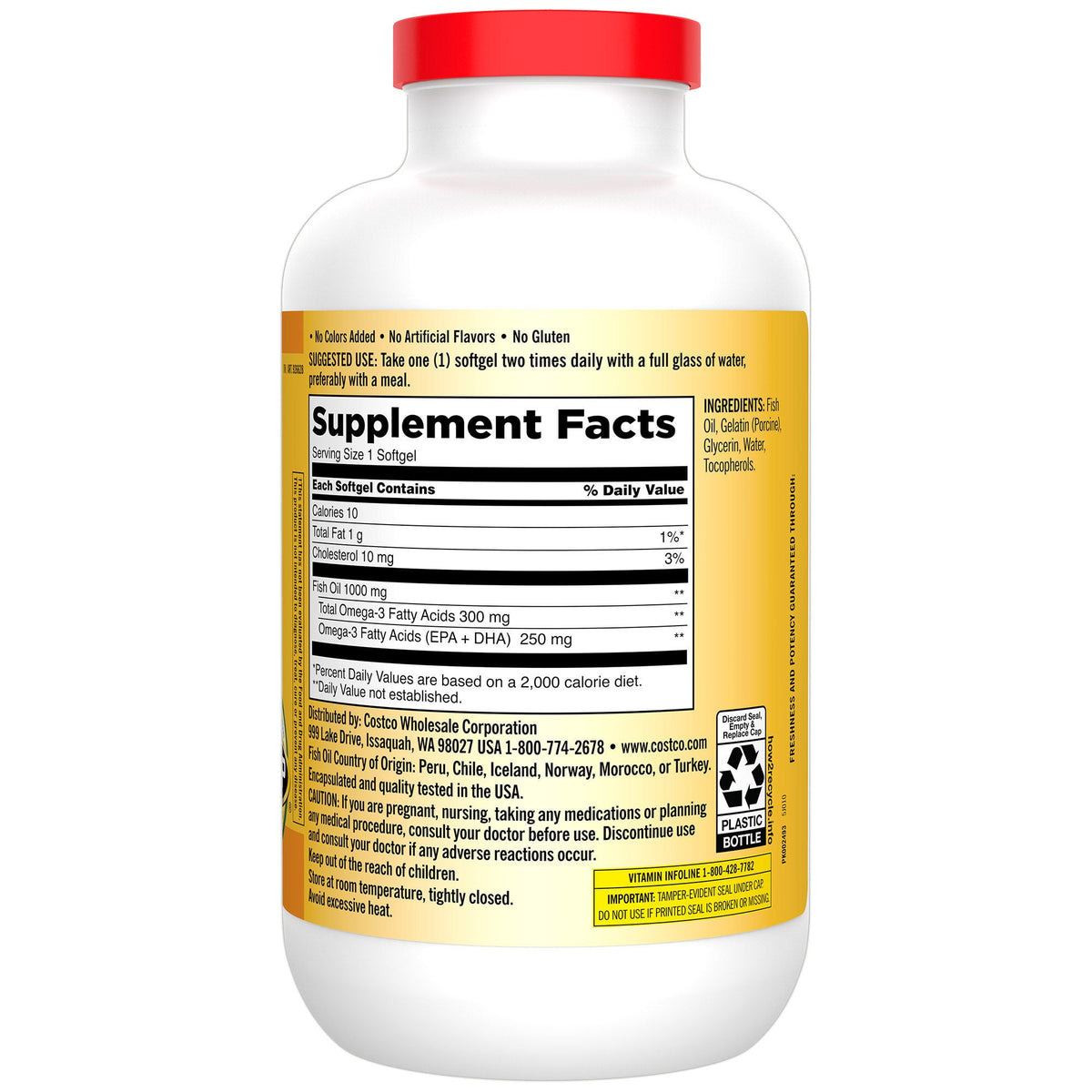 미국직구 커클랜드 오메가3 Kirkland Signature Fish Oil 1000 mg, 400 Softgels