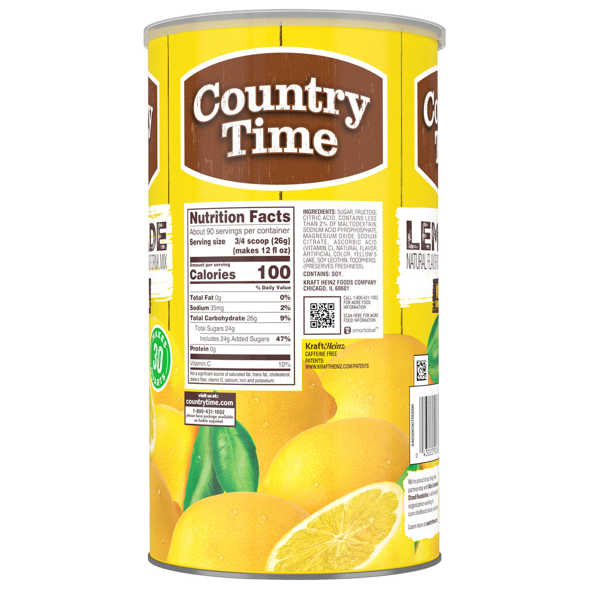 미국직구 Country Time Drink Mix, Lemonade, 82.5 oz