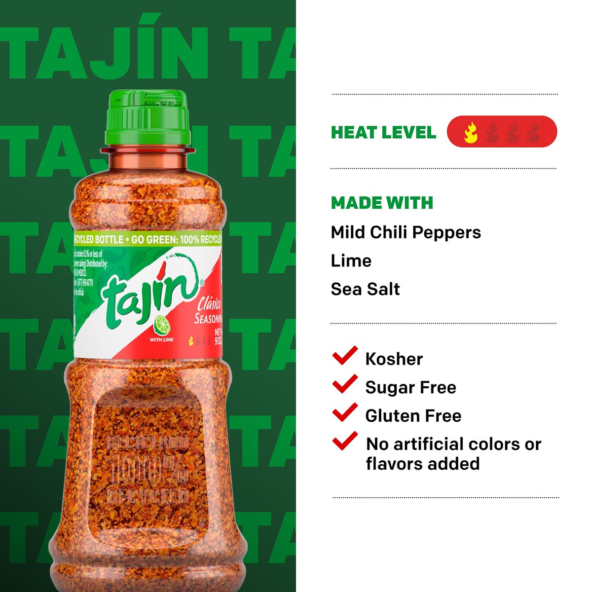 미국직구 Tajin Clasico Seasoning 255g / Tajin Clasico Seasoning, Chili Lime Seasoning, 255g 5