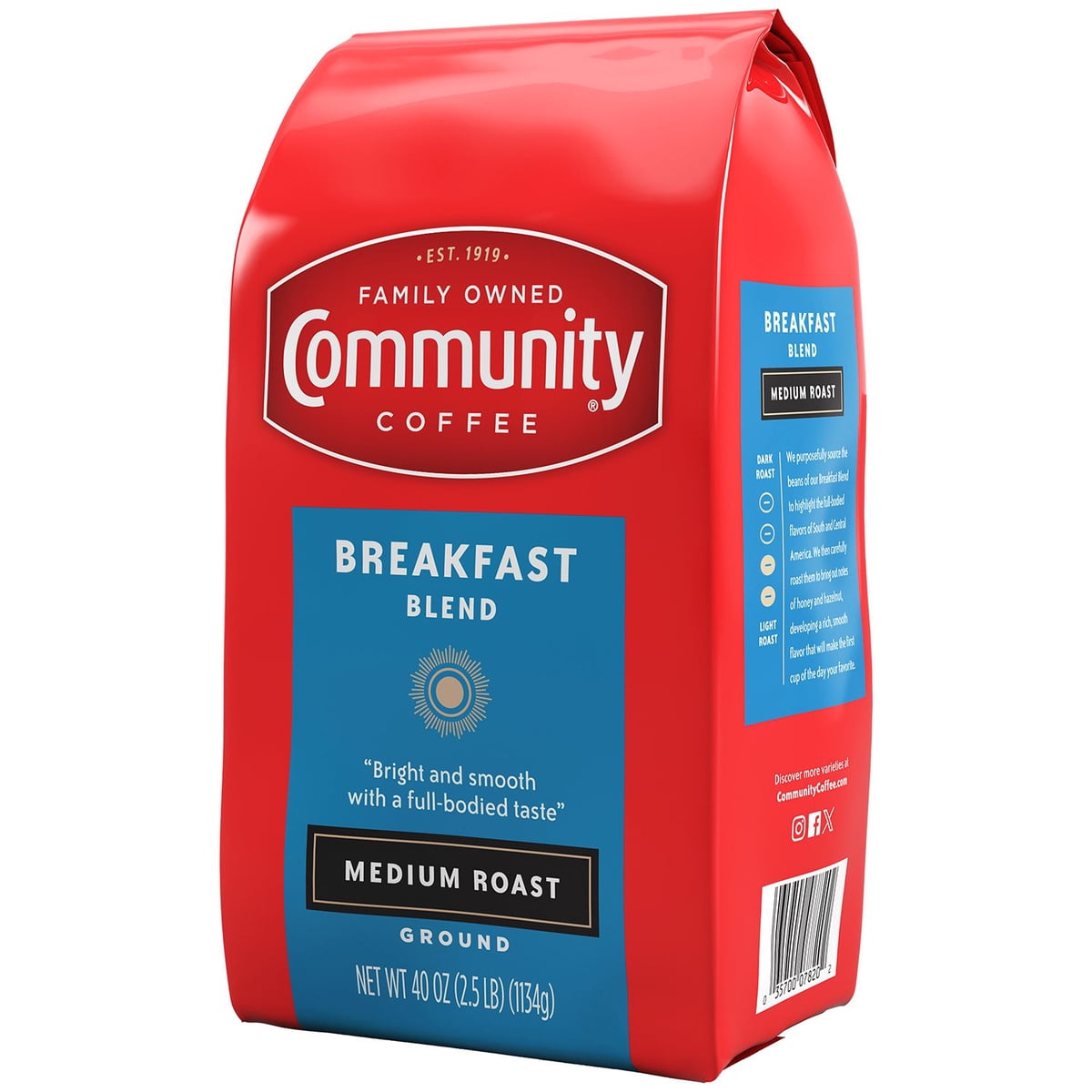 미국직구 Community 커피 1.1kg / Community Coffee Medium Roast Ground Coffee, Breakfast Blend, 1. 2