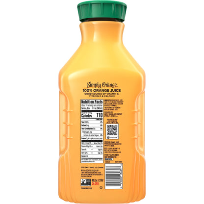 미국직구 심플리 Orange Juice with Calcium Bottle, 76 fl oz