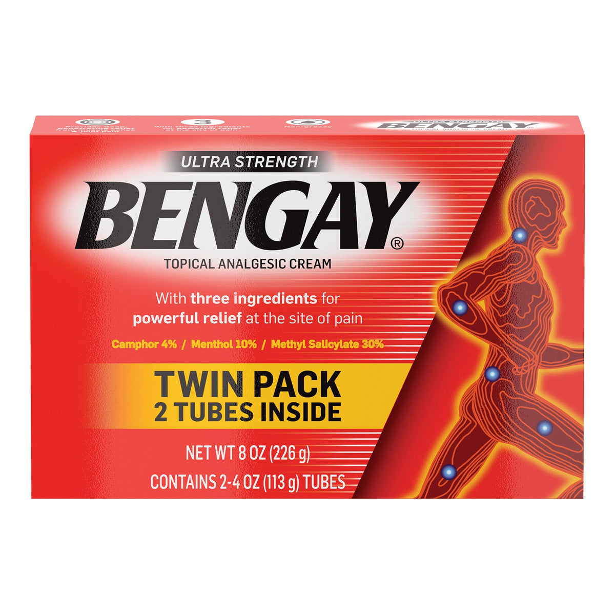 미국직구 벤게이 외용 파스·겔 Ultra Strength BENGAY, Non-Greasy Topical Pain Relieving Cream, 8 Ounces