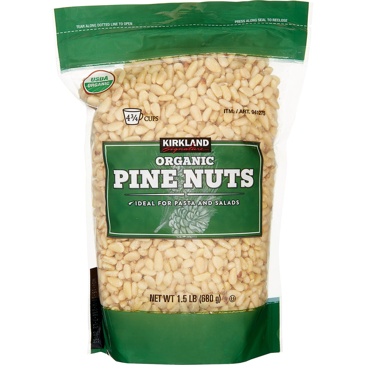 미국직구 Kirkland Signature Organic Pine Nuts, 1.5 lbs