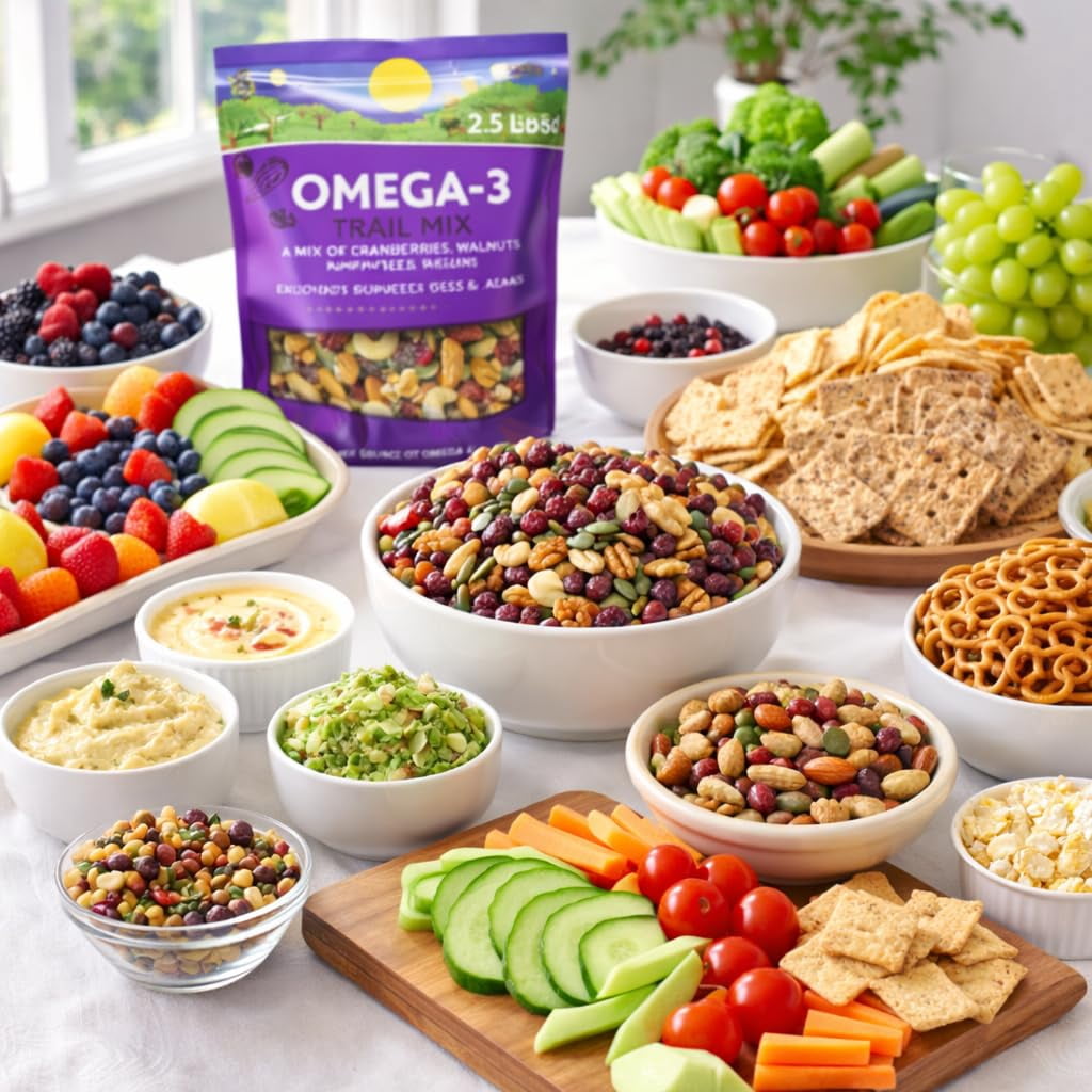 미국직구 Omega 견과 1.1kg / Omega 3 Trail Mix Snack Blend Cranberries Walnut Almond Pumpkin Seed 3