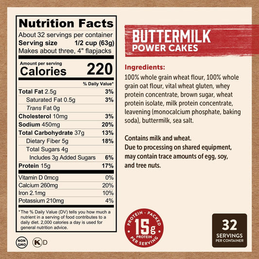 미국직구 Kodiak Cakes Power 2.0kg / Kodiak Cakes Power Cakes Flapjack and Waffle Mix, 2.0kg 2