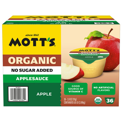 미국직구 Mott's Organic Applesauce, 3.9 oz, 36 ct