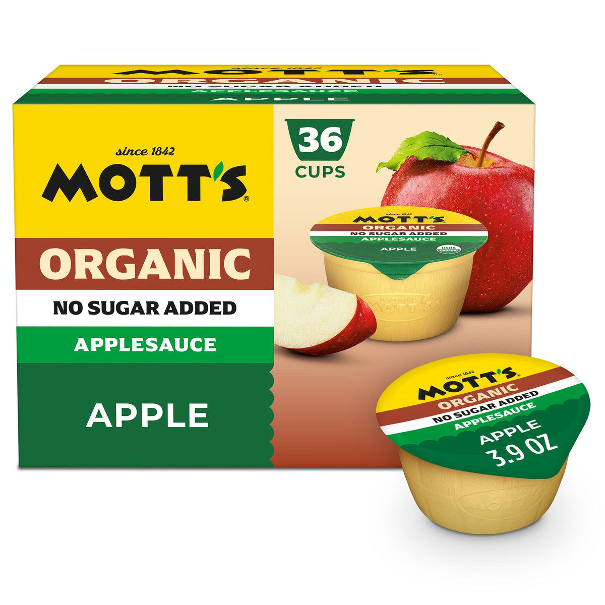 미국직구 Mott's Organic Applesauce, 3.9 oz, 36 ct