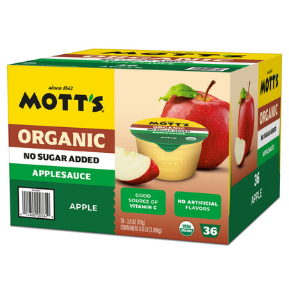 미국직구 Mott's Organic Applesauce, 3.9 oz, 36 ct