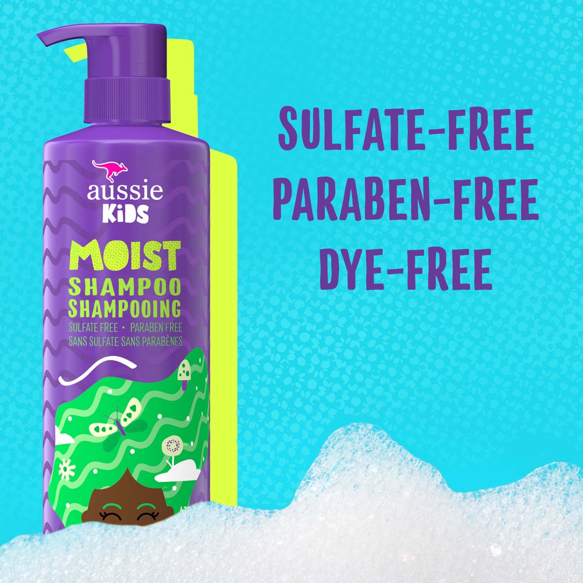 미국직구 Aussie Kids Moist 샴푸 473ml 2팩 / Aussie Kids Moist Sulfate Free Kids Shampoo, 473ml, 2 4